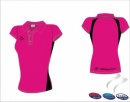 East Hockey Umpires Style Women's Pink Black Polo Shirt